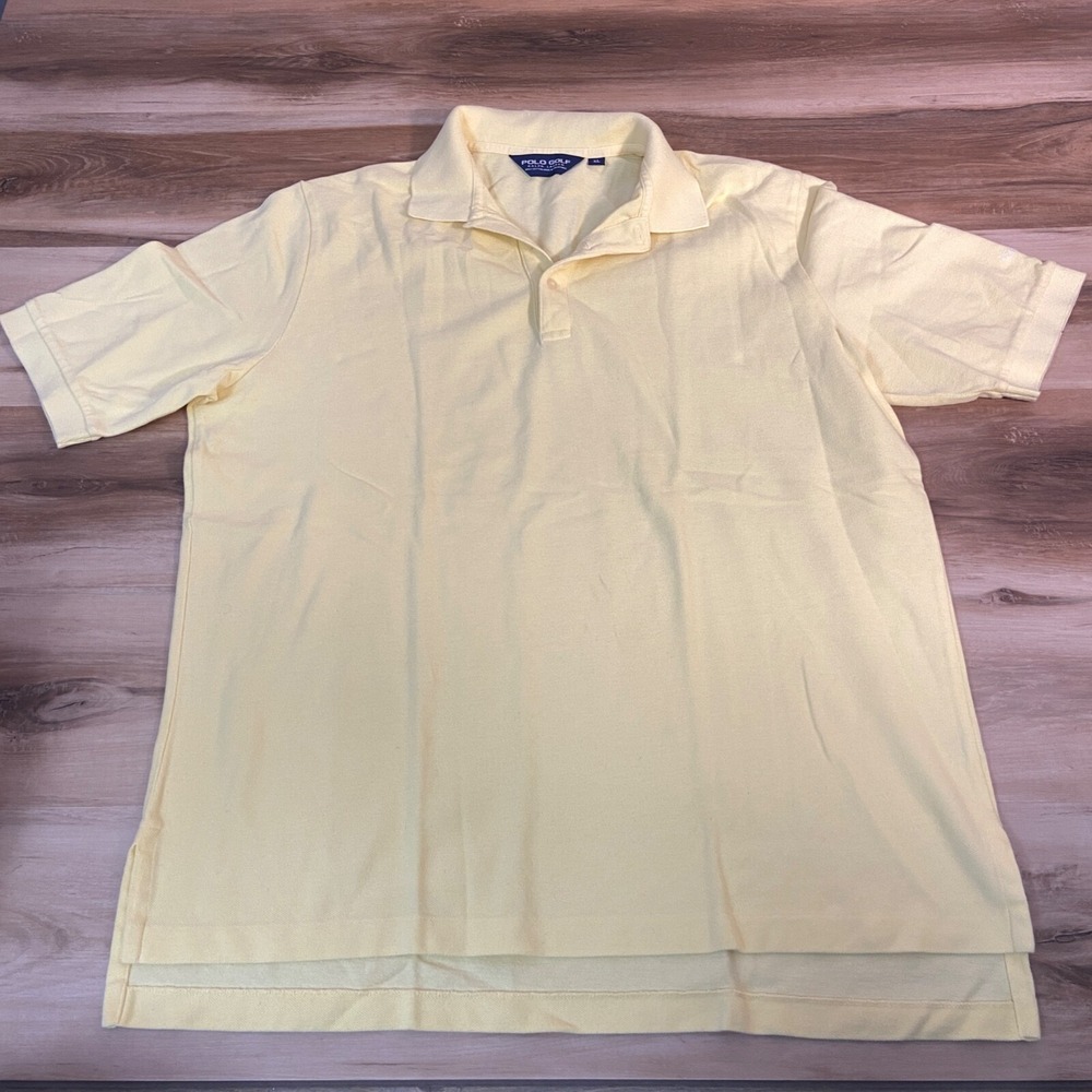 Polo Golf Ralph Lauren Polo Shirt XL Short Sleeve Cotton Pique Yellow Merrill